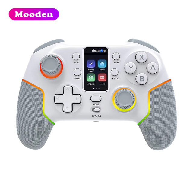 X STK-7052P BT Wireless Phone PC Android Game Controller RGB Lighting Six Axis Joystick Switch Mobile Intelligent Screen