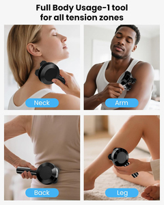 Electric Head <b>Massager</b> Handheld Massage Comb with Kneading Massage and Red LED Light - Product Image 5