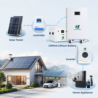 Système de stockage d'énergie solaire photovoltaïque 5kWh 10kWh 15kWh LiFePO4 51.2V mural avec BMS CE pour le stockage d'énergie domestique