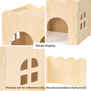 Bestseller Modernes Umweltfreundliches Poliertes Holz-Hamsterhaus für Kleintiere Innen- und Außenbereich - Product Image 5