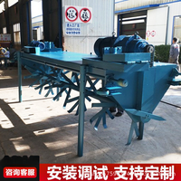 Machine de retournement de lit de fermentation LIANHENONGMU Modèle 100515 pour compost d'engrais organique et petits déjections de volailles/vaches/porcs