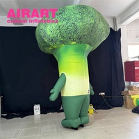 Costume de légume gonflable personnalisé pour défilé, costume de brocoli gonflable pour exposition