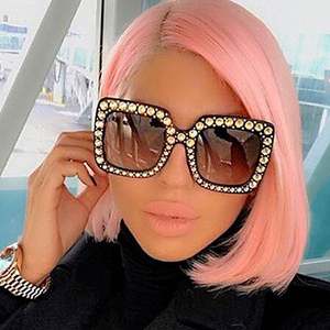 Gafas de Sol Cuadradas de Diamantes con Decoración de Cristal, de Lujo, para Hombre y Mujer, Protección UV400, Nueva Moda - Product Image 4