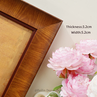 Tableau mural vintage de paysages européens et de fleurs, impression sur toile de luxe avec cadre en bois style shabby chic, idéal pour mariage et décoration intérieure.