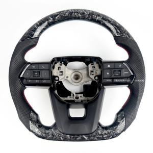 Volante de fibra de carbono de cuero y madera personalizado <span class=keywords><strong>usado</strong></span> para <span class=keywords><strong>Toyota</strong></span> Hilux Fortuner Camry Land Cruiser Gr Corolla Hiace 86 Mark X - Product Image 5