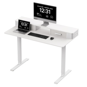 NUEVO Escritorio de pie de computadora de elevación ergonómica de 2 niveles Escritorio eléctrico de altura ajustable con cajones - Product Image 2