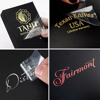 Autocollant de transfert métallique UV 3D exclusif étanche Logo découpé autocollants de transfert UV holographiques DTF transparents de luxe