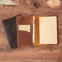Carnet de voyage en cuir véritable fabriqué en Chine ; Journal vintage rétro fait main original, disponible en stock