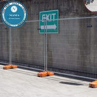 Valla de hierro galvanizado para almacenes, redes de aislamiento, talleres de seguridad y sitios de construcción (Fábrica de Guangzhou Nature)