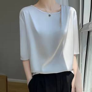 T-<span class=keywords><strong>shirt</strong></span> Streetwear à manches courtes pour femmes avec impression numérique - Product Image 3