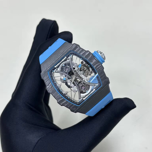Reloj de Pulsera Mecánico de Lujo para Hombre, con Tourbillon Automático, Caja de Fibra de Carbono, Diseño Esqueleto, Venta Caliente 2026, OEM - Product Image 2
