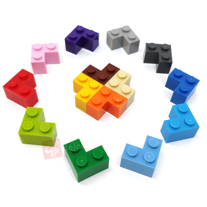 DELO TOYS ( 16 Colors ) Educational Building <strong>Block</strong> for Kids Plastic Construction <strong>Brick</strong> 2x2 Corner 2*2 DIY Parts 2 X 2 (NO.2357) - Product Image 3