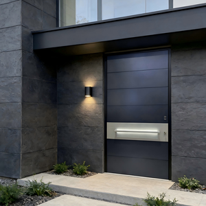 <span class=keywords><strong>Porte</strong></span> <span class=keywords><strong>d</strong></span>'<span class=keywords><strong>entrée</strong></span> en acier au design moderne avec cadre et battant, antivol, pour usage intérieur et extérieur - Product Image 6