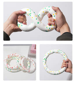 Juguete de Palomitas de Maíz para Perros ETPU, Anillo de Tracción Resistente, Seguro, Alta Resistencia a Mordidas, Resistente al Desgaste, Ecológico, Ligero, Interactivo - Product Image 4