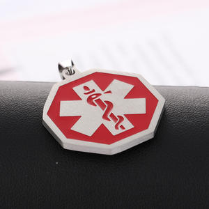 Ciondolo medico cuore della vita in acciaio inossidabile gioielli di moda - Product Image 2