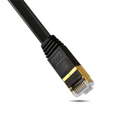 Kabel Ethernet CAT7 FTP yang Dapat Ditarik, Kabel Patch Jaringan RJ45 Kecepatan Tinggi untuk Perjalanan