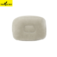 Coussin de soutien portable pour les jambes, repose-pieds gonflable avec logo OEM en gros pour avion/voyage/vente au détail de voyage/cadeaux promotionnels