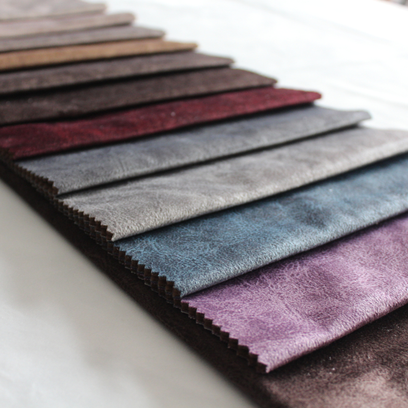 Recycled Vintage Textured PU Suede Faux