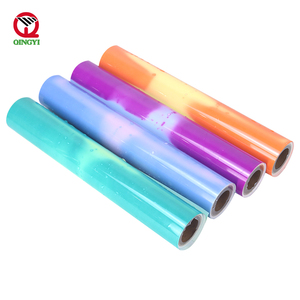 Rollos de vinilo para ropa, nuevo producto, brillante, con cambio de Color activado por temperatura, para manualidades DIY, transferencia de calor, corte de vinilo Pu - Product Image 1
