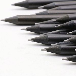 Crayons en bois noir HB promotionnels de haute qualité personnalisés pour l'école/les étudiants, en vrac - Product Image 3