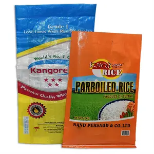 Transparante Landbouw Pakket Plastic Recyclebaar Pp Geweven Zak Voor 25Kg 50Kg Rijst Heat Seal Verpakking