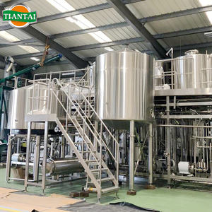 Fermenteur en acier inoxydable 10000L 80BBL Chaleur à vapeur Brasserie à 4 navires Grand équipement de brassage de bière industriel automatique à vendre - Product Image 1