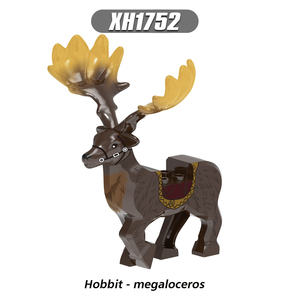 Mittelalter licher Ritter Hobbit Megaloceros Hirsch Pferd Baustein Krieg Pferd Figuren Neue kompatible MOC Ziegel Arme Zubehör Spielzeug - Product Image 2