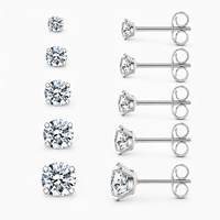 Boucles d'oreilles classiques minimalistes en acier inoxydable plaqué or 18 carats, hypoallergéniques, accessoires haut de gamme pour femmes, usine Kaishee