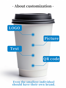 Vasos de Papel para Café de Doble Pared con Impresión Personalizada, Diseño de Cielo Estrellado, Laminados, Aislantes, Desechables, para Bebidas Calientes, para Cafeterías - Product Image 4