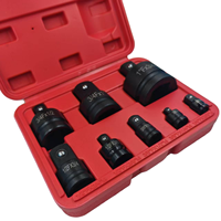 8pc Factory Outlet Heavy Duty 1/2 "3/4" Pneumatique Manchon Adaptateur Tête Vent Pistolet Impact Manchon Adaptateur Tête Bielle