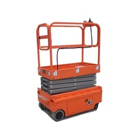 Mini-élévateurs à ciseaux autopropulsés DC à roues, faciles à utiliser, en stock, élévateur hydraulique