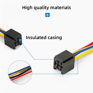 Base de Relé Automotriz 40A/80A - 12V 24V 36V 48V 60V 72V DC, 4/5 Pines, Impermeable, para Arnés de Cableado de Coche/Moto - Product Image 2