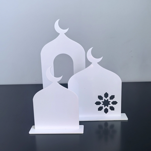 Nuove Decorazioni da Tavolo in Acrilico Ramadan Kareem 2025, 3 Set di Ornamenti Luna e <span class=keywords><strong>Stella</strong></span> per Feste Islamiche Eid Mubarak - Product Image 4