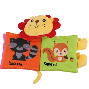 Thân Thiện Với Môi Mềm Bé Đồ Chơi 3D Động Vật Đầu Giáo Dục Đồ Chơi Vải Cuốn Sách - Product Image 2