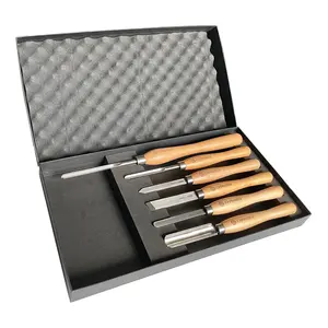 Articolo # LC061 Set di strumenti per scalpello per tornio in legno da 6 pezzi