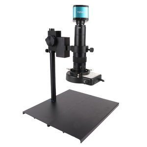 Caméra de microscope électronique KUAIQU 48MP 4K, objectif à monture C 180X, anneau lumineux, enregistreur vidéo, réparation de téléphone, garantie de 3 ans - Product Image 1