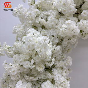 SMOOTH Nature Circular Floral Arch White Blossom Rose Flower Arch Fondo de boda al aire libre Pasillo Flower Arch - Product Image 2