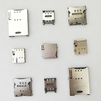 Support de carte Nano SIM auto-éjectable 7P avec broche de détection LCP, haute température, entièrement SMT, pour montage sur table pour appareils numériques 3C