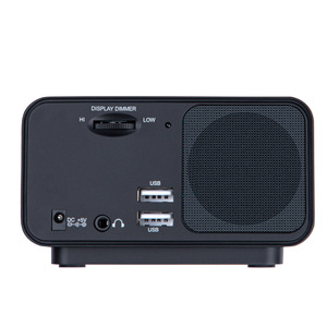 Reloj Despertador LED con Control por Radio Vofull, con Sensor de Temperatura, Reloj Digital FM de 12v para el Hogar, con Radio - Product Image 3