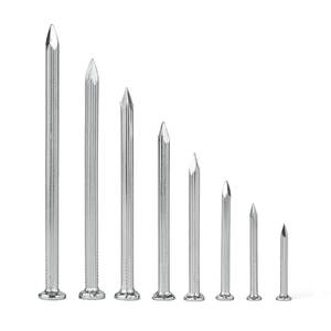 कारखाने की सस्ती कीमत गर्म बिक्री 1 "2" 3 "4" उच्च शक्ति जस्ती कठोर सपाट सिर स्टील कंक्रीट नाखून तेज हीरा - Product Image 6