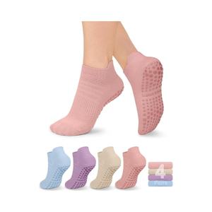 High Quality Custom Pilates Sport Socks for Women Non-Slip Breathable Athletic Underwear Anti-Skid Yoga Bottom Logo for Youth - Product Image 1