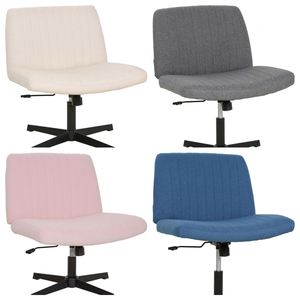 เก้าอี้สำนักงานแบบหมุนปรับได้อเนกประสงค์สำหรับใช้ในบ้านและสำนักงานเก้าอี้ทำงานแบบเรียบง่ายทันสมัยออกแบบตามหลักสรีรศาสตร์พร้อมขาโลหะ - Product Image 5