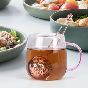 再利用可能なボール型銅ティーストレーナーステンレス鋼ローズゴールドティーインフューザー - Product Image 6