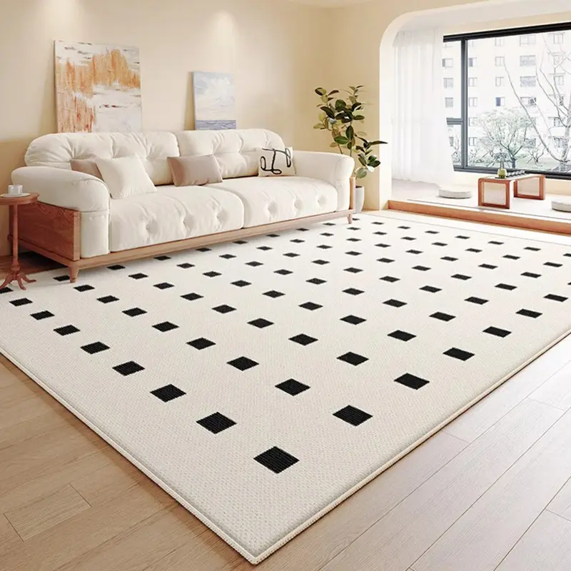 ATUNUS waschbarer Teppich wasserdicht und schmutzfest Wohnzimmer nordisch minimalistisches Schlafzimmer Couchtisch Sofa Zimmer Bodenmatte waschbar