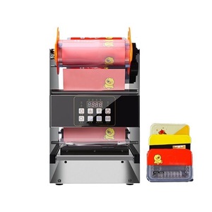 เครื่องซีลถาดบรรจุภัณฑ์พลาสติกสำหรับอาหาร เครื่องซีลถาดแบบตั้งโต๊ะ ขนาด 14*14 ซม. 26*17 ซม. - Product Image 1