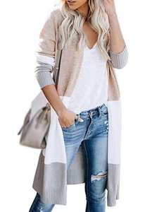 Di alta Qualità Delle Donne di Lavoro A Maglia <span class=keywords><strong>Cardigan</strong></span> Lungo a Blocchi di Colore A Maniche Lunghe Maglione <span class=keywords><strong>Cardigan</strong></span> - Product Image 6