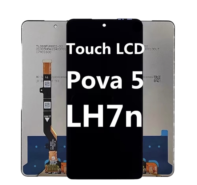 Mobile Phone Lcd Screen for Tecno Pova 5 Lh7n LCD Display Replacement with 1 Year Warranty for >7" Screens