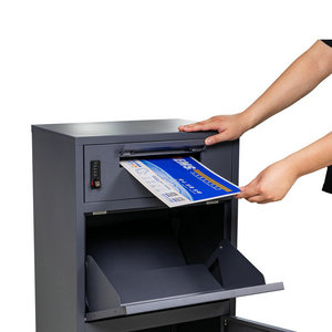 Kim loại ngoài trời hộp thư không gian lớn thép gói ngực bài thả hộp thư bưu kiện hộp giao hàng - Product Image 4