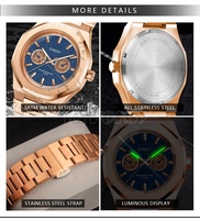 Jam Tangan Quartz Mewah Model Terbaru Harga Terjangkau Pria Murah Montre Homme Casing Baja Tahan Karat Kronograf Grosir