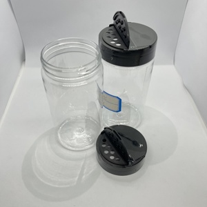B-P-A tự do 16 oz PET trong suốt vòng nhựa container cho hỗn hợp lưu trữ/1 pound nhà bếp gia vị nhựa Jar trên bán - Product Image 4